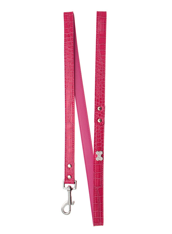 Bruiser's Legally Blonde Pink Leather Diamante Lead